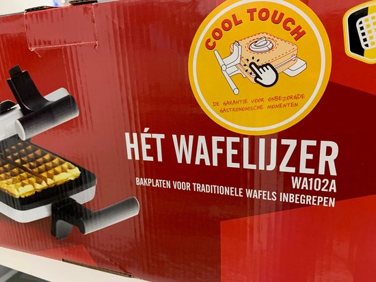 Frifri WA102A | Originele Belgische Wafelijzer | 1200 Watt | gietijzer | patroon 6x10 | 2 wafels per keer | regelbare temperatuur - FriFri