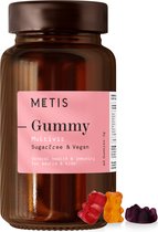 Metis multivit gummy- Natuurlijke multivitamine gummies voor volwassenen, zonder suiker, zonder gelatine en in verschillende smaken- 60 gummies