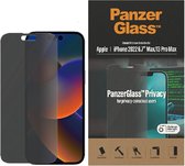 Geschikt voor PanzerGlass iPhone 14 Pro Max Screen Protector Privacy Tempered Glass