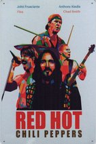 Wandbord Muziek Concert - Red Hot Chili Peppers The Band