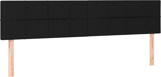 vidaXL-Boxspring-avec-matelas-tissu-noir-200x200-cm