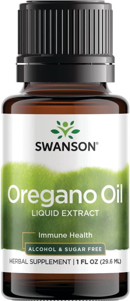 Goedkoopste Oregano Olie Druppels - 29ml - 3,5 Carvacrol - 170 Doseringen (5,6 Maand) - Swanson Health