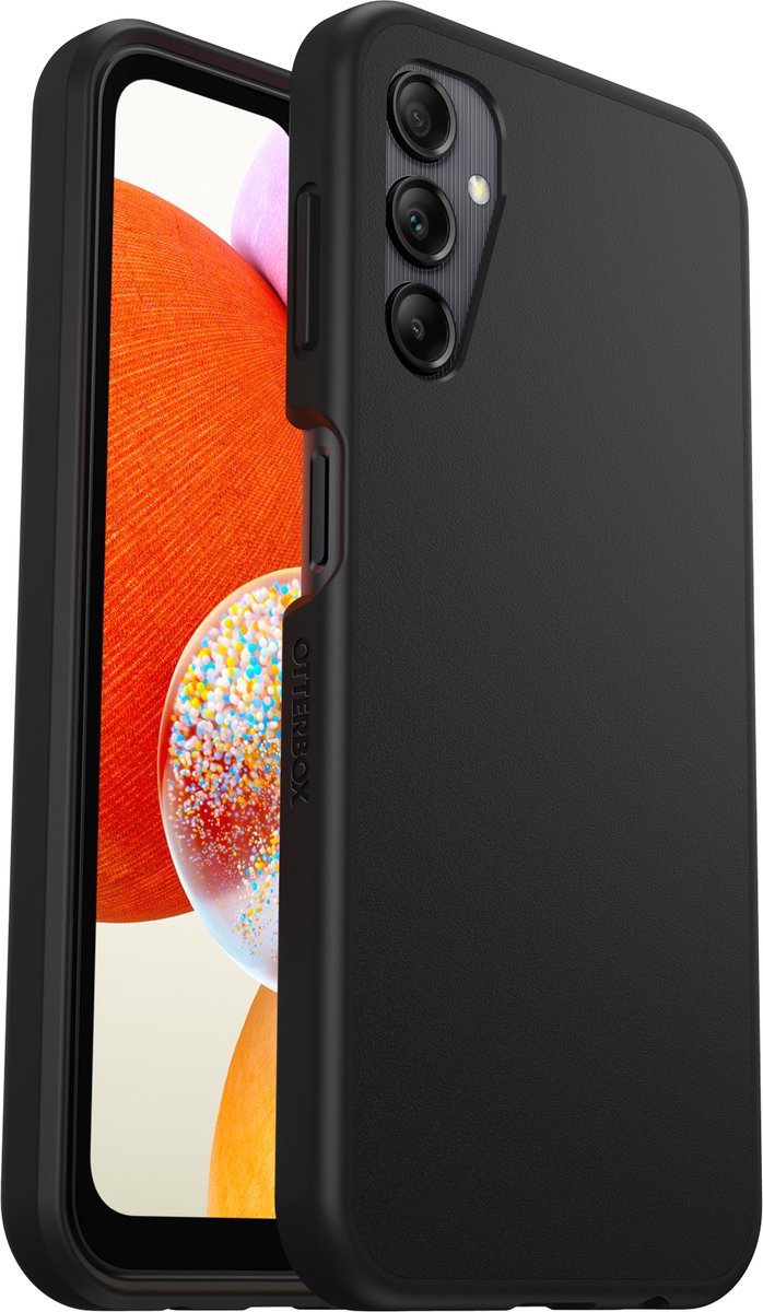OtterBox React - Geschikt voor de Samsung Galaxy A14 4G - Hoesje Back Cover - Zwart