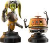 Star Wars Rebels Bust 2-Pack Hera & Chopper 15 cm