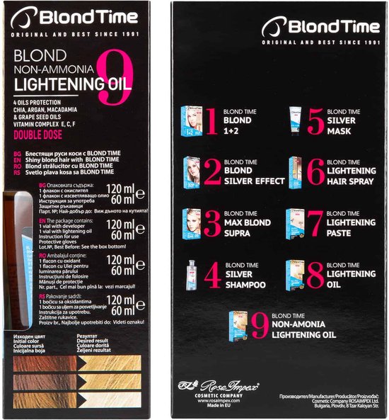 Blond Time Bleekolie - Blonderen zonder Ammoniak - 180ML