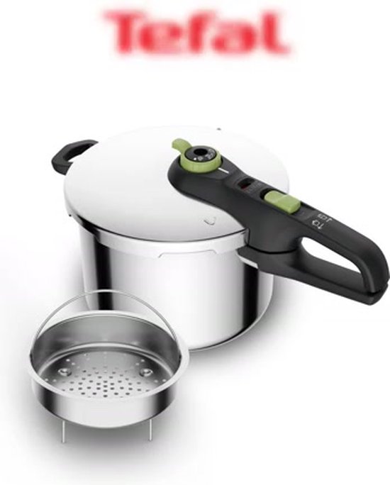 Autocuiseur Tefal Secure 5 Trendy - 6 litres - avec panier vapeur