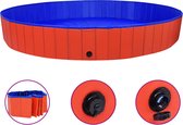 Piscine pour chien Medina pliable 300x40 cm PVC rouge