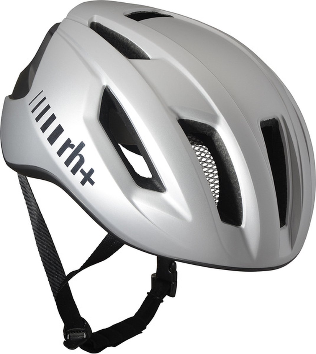 RH+ Fietshelm Compact Matt Grey Metal/ Matt Anthracite Metal – L/XL (58-61cm)