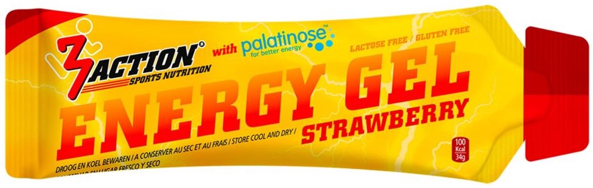 Goedkoopste 3Action Energy Gel Strawberry 34g Doos 25 stuks