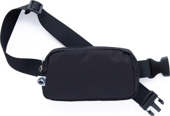 Foto: Groene berg heuptas heuptasjes heren compacte fanny pack met verstelbare band klein heuptasje dames mini crossbodytas zwart