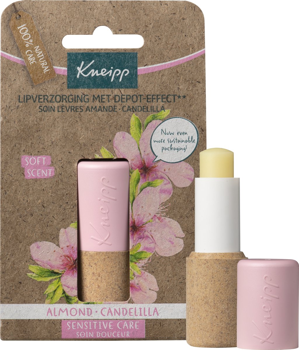 Kneipp Lippenbalsem - Sensitive Care - Almond Candelilla - Droge gevoelige lippen - 1 st - Kneipp