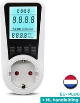 RebiGoods Energiemeter met Led verlicht display - Verbruiksmeter - Voltagemeter - Elektriciteitsmeter - Energie besparen - Nederlandstalige handleiding