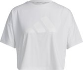 Adidas Icons 3 Bar Logo T-Shirt Manches Courtes Wit M Femme