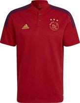 Ajax training polo 2022-2023 in de kleur rood.