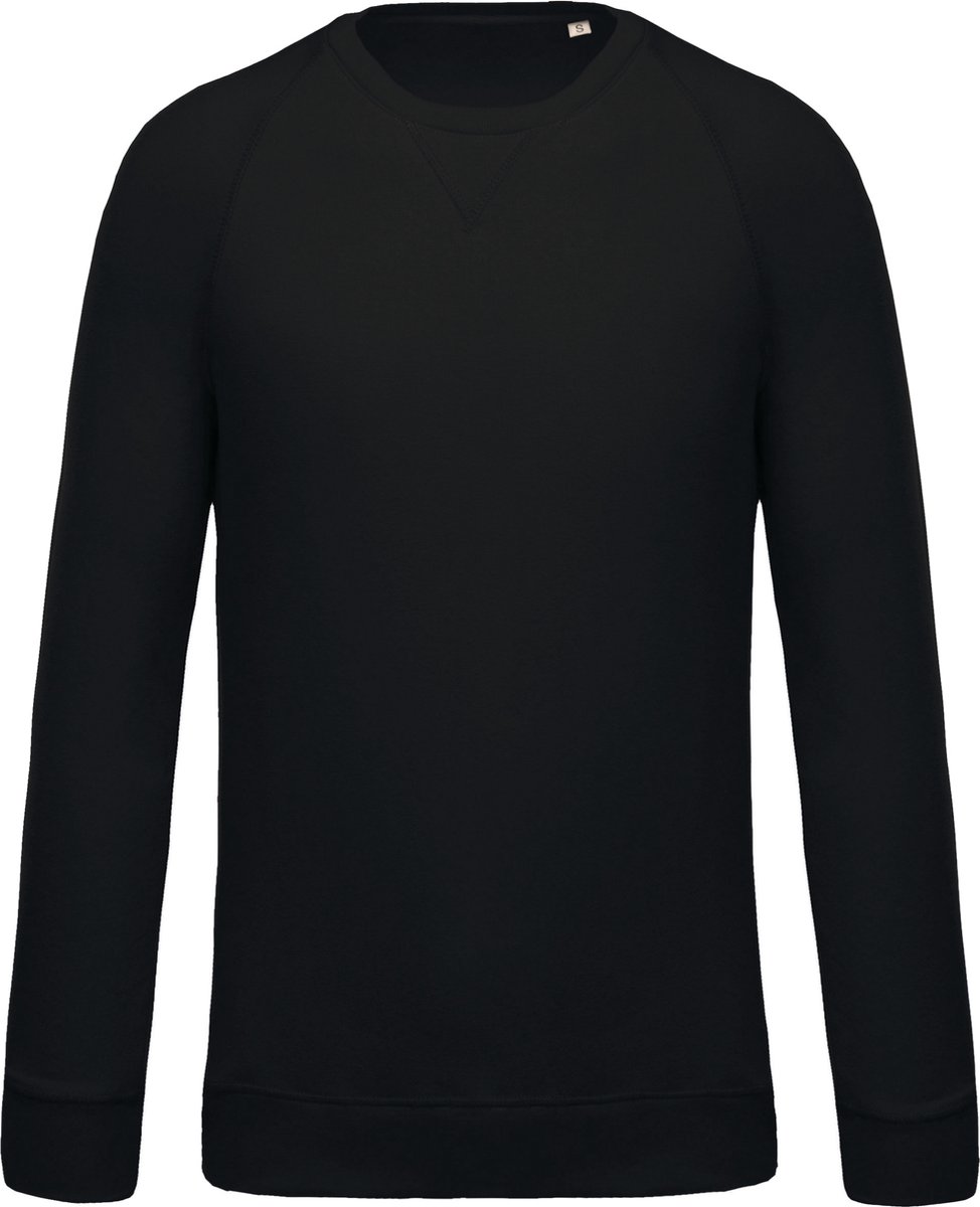 Biologische herensweater met ronde hals Kariban Zwart - XL