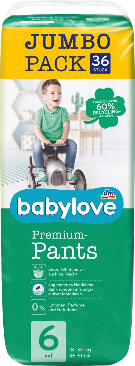 Babylove Premium luierbroekjes maat 6 | 36 stuks
