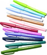 Pentel Sign S15C Brushsticks - Couleurs pastel - Caisse de 12 pièces