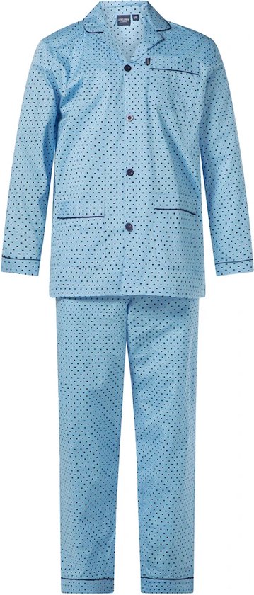 Gentlemen heren pyjama poplin | MAAT 50 | Screen | blue