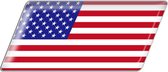 Vlag sticker - autostickers - autosticker voor auto - bumpersticker - Amerika