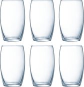 Set de 6 x verres à eau tumbler 360 ml en verre - Verres à boire