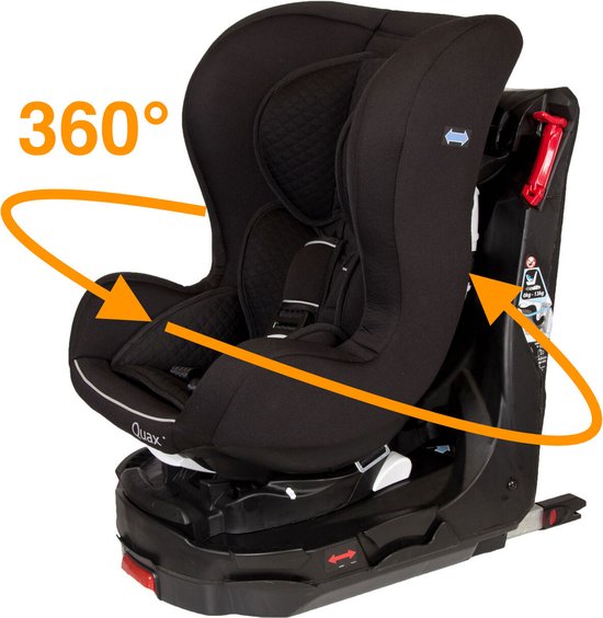 Quax Easy Rider 360° Autostoel - Isofix - Zwart