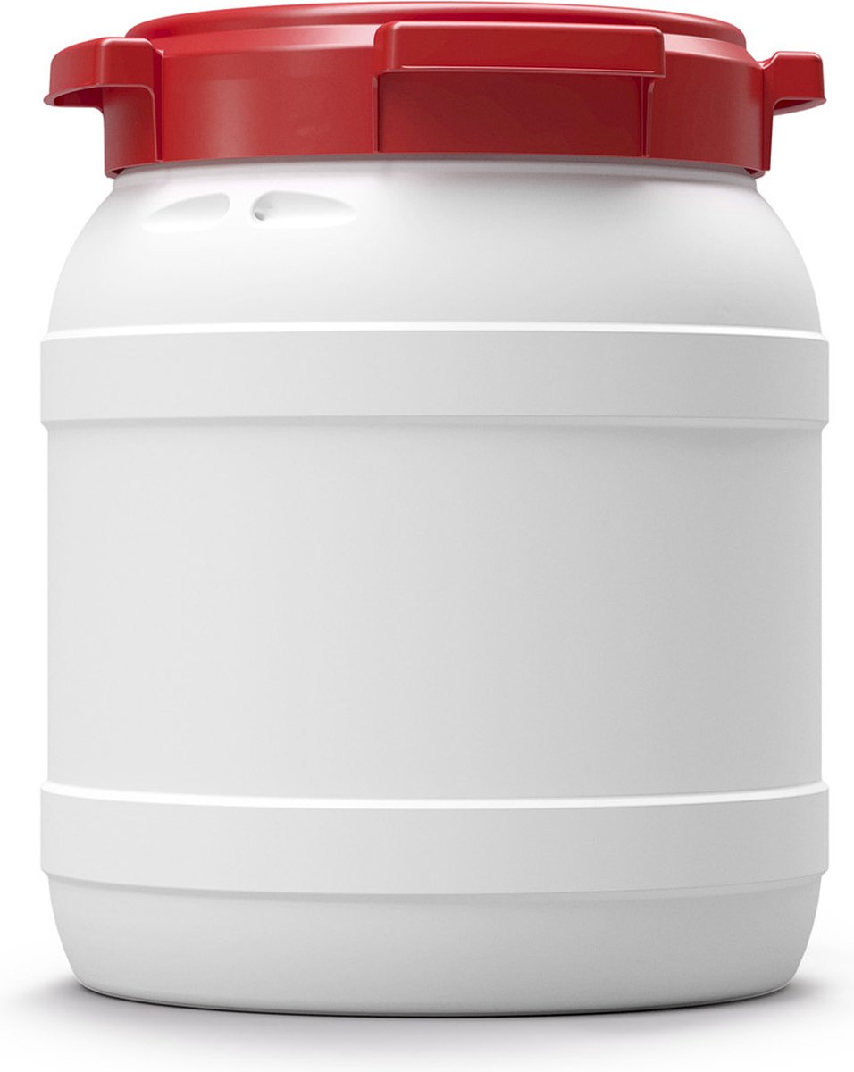 Waterkluis - 15,4 Liter - Water- En Luchtdicht - Wit/rood - Curtec