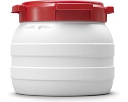 Waterkluis - 10,4 Liter - Water- En Luchtdicht - Wit/rood