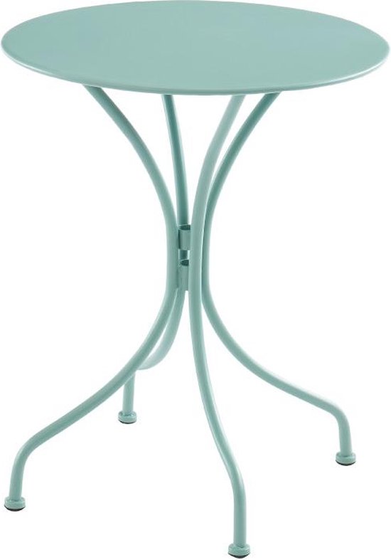 Marco Paul Glazen Bistrotafel Rond - 56 Cm Hoog - Metaal Frame - Tuintafel Terras