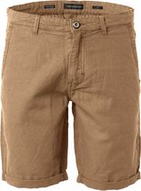 NO EXCESS - 198190307 - Short With Linen Garment Dyed Chino