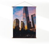 Textielposter One World Trade Center New York M (55 X 40 CM) - Wandkleed - Wanddoek - Wanddecoratie