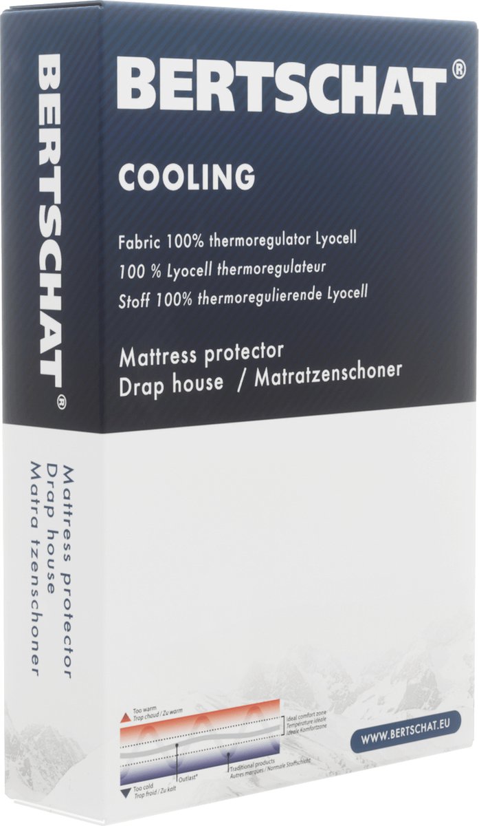 Verkoelende Matrasbeschermer - BERTSCHAT® Cooling | Goede nachtrust | 200 x 210/220 cm