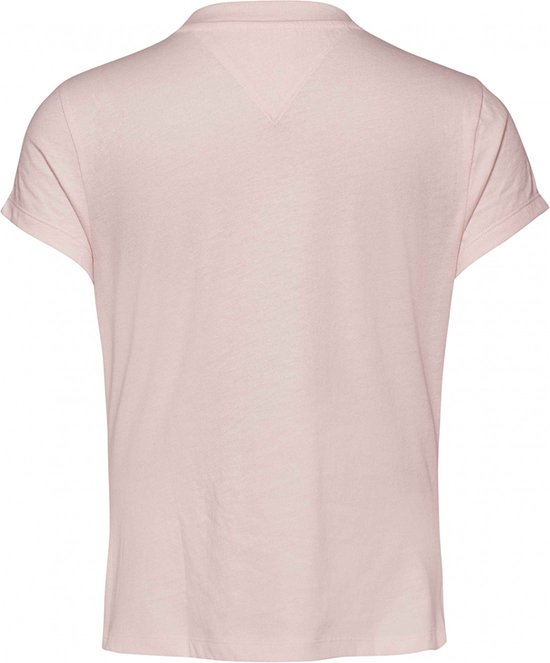 Tommy Hilfiger TJW BBY Essential T-shirt Dames - Roze - Maat S | bol.