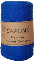 Cordon Cafuné Premium Macramé-2mm-Indigo-230m-250-Cordon battu-Coton recyclé-Cordon-Macramé-Crochet-Corde-Fil