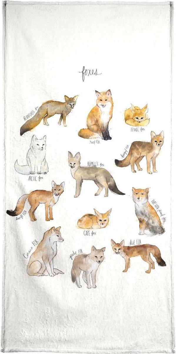 Foxes - Handdoek