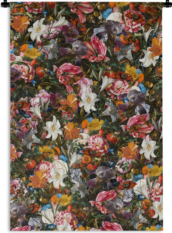 Tapisserie murale - Fleurs - Arc-en-ciel - Art - Maîtres anciens - Tapisserie - Tapisserie - Katoen - Décoration de la maison - 60x90 cm - Chambre - Tissu mural - Tenture murale - Décoration murale - Tapisseries