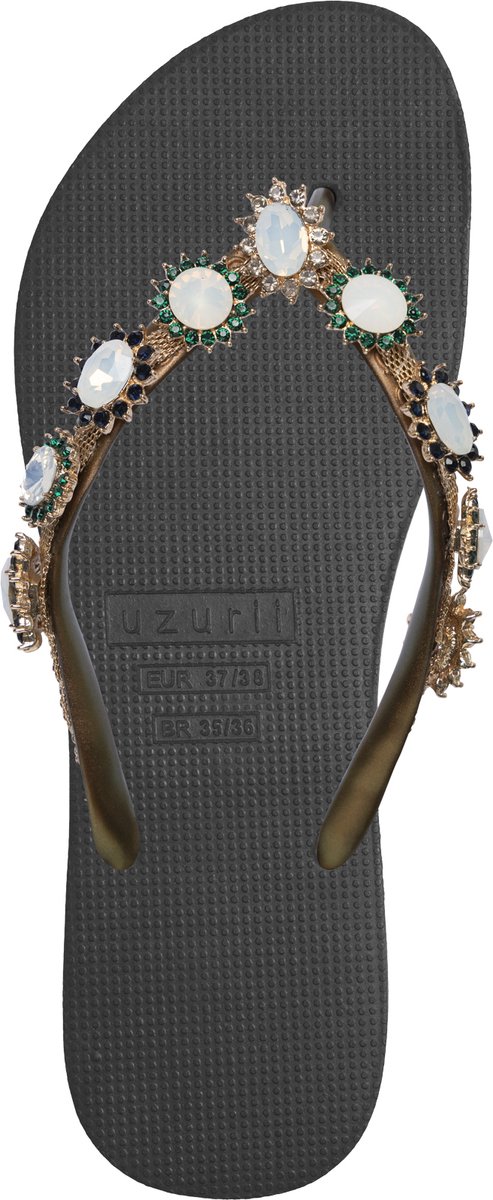 Uzurii | Teenslippers | Dames | Zwart | Maat 39/40