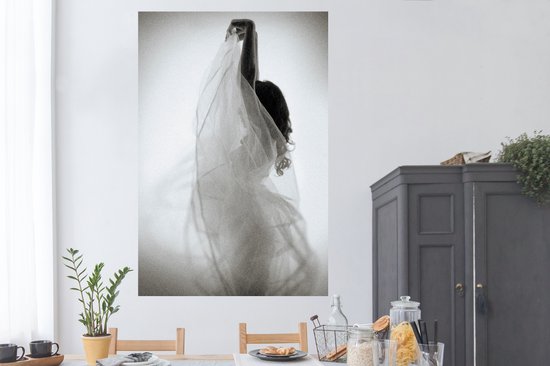 Posters - Vrouw - Jurk - Dans - Zwart wit - Posters vintage - 120x180 cm - Muurposter - Wanddecoratie