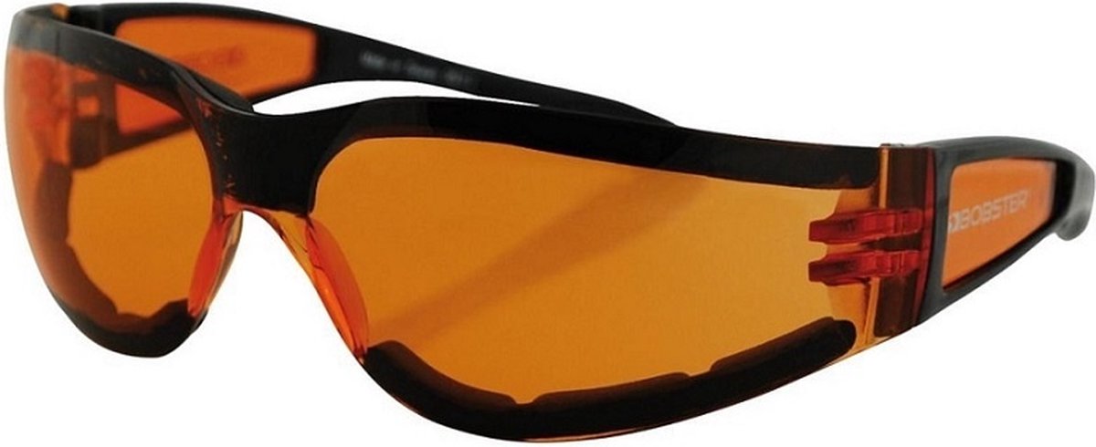 Bobster Shield II | glaskleur oranje | motor zonnebril | 100% UVA/UVB bescherming