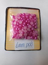 Parels voor voorwerpen (bv. beer) te beplakken - 2 zakjes - 6mm - donker roze