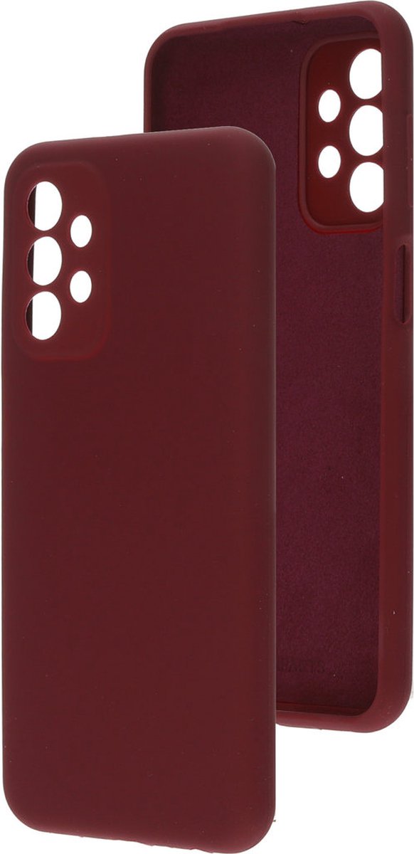 Mobiparts hoesje geschikt voor de Samsung Galaxy A23 - Siliconen - Paars Rood