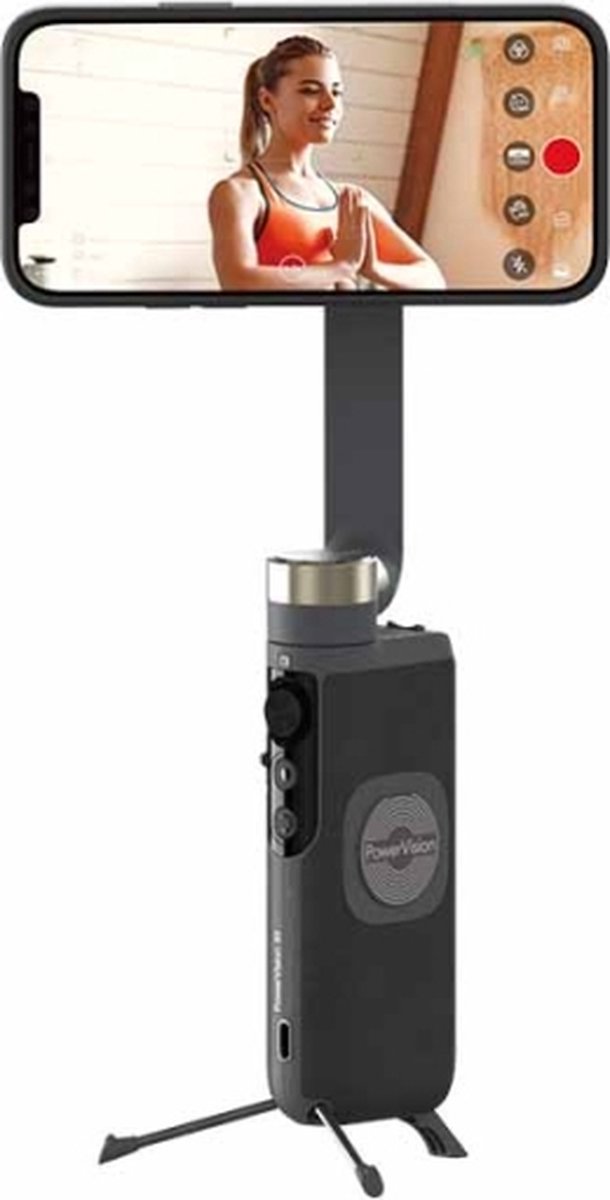 PowerVision S1 Combo Set - Smart Gimbal - Powerbank - Selfie stick - 3 in 1 - Zwart
