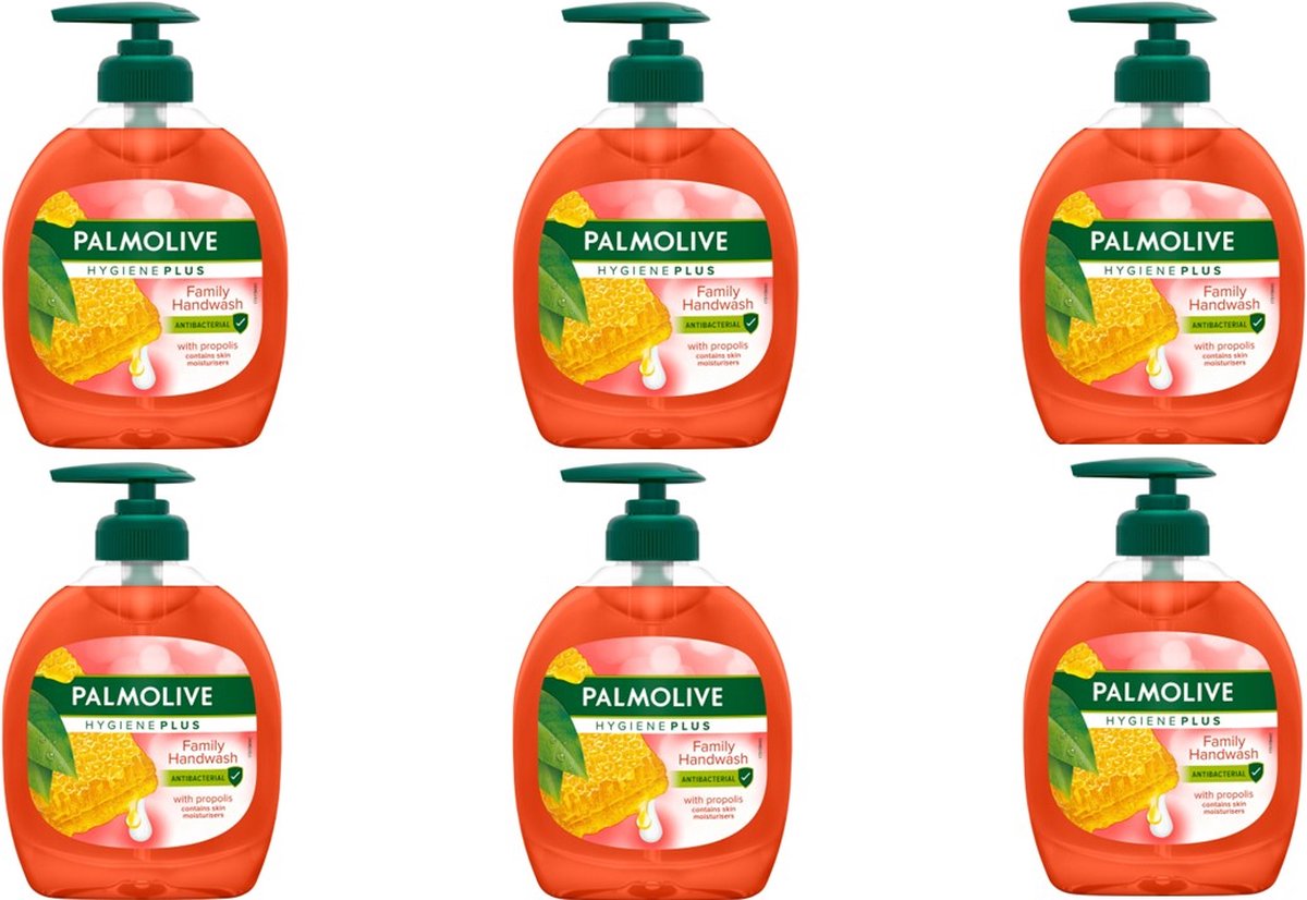 Palmolive Hygiëne Plus Anti-Bacteriële Handzeep Pomp - 6 x 300 ml - Voordeelverpakking