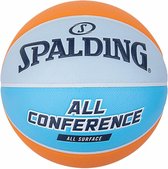 Spalding All Conference Plein air - ballon de basket - bleu/orange