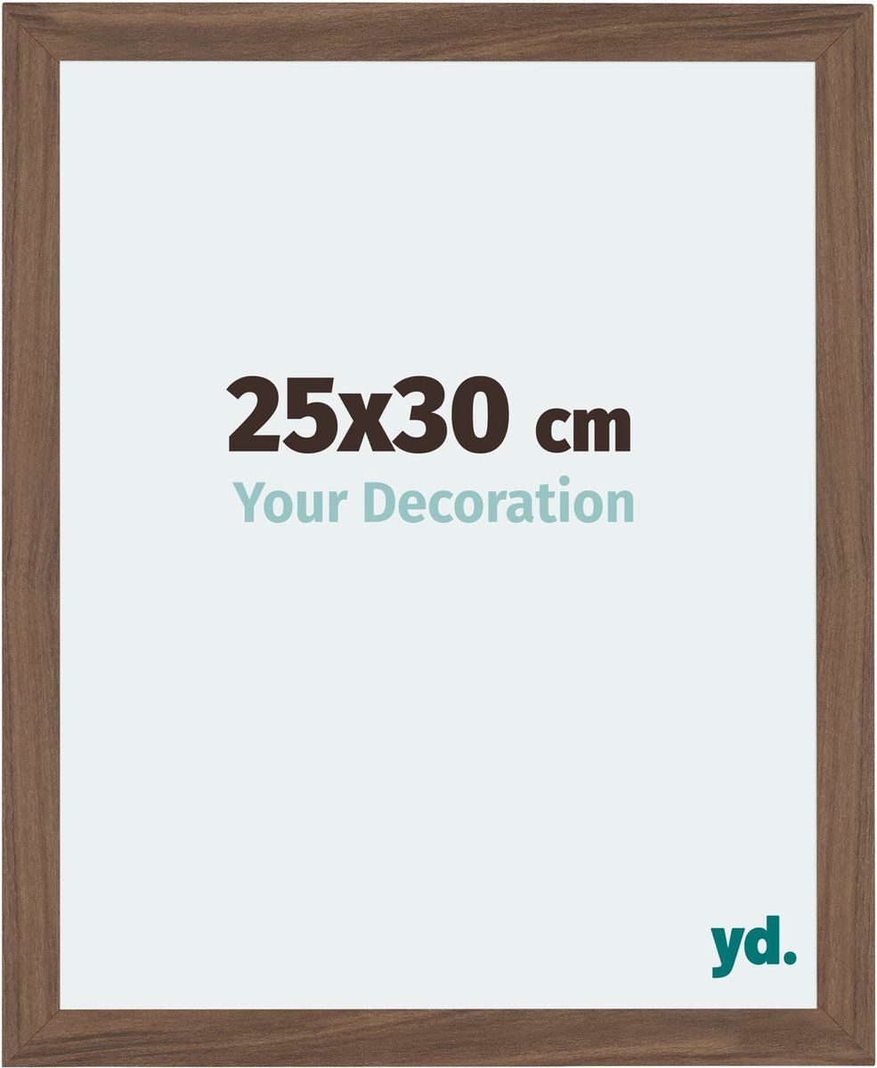 Your Decoration - Fotolijst 25x30 cm - MDF - Walnoot Donker - Mura