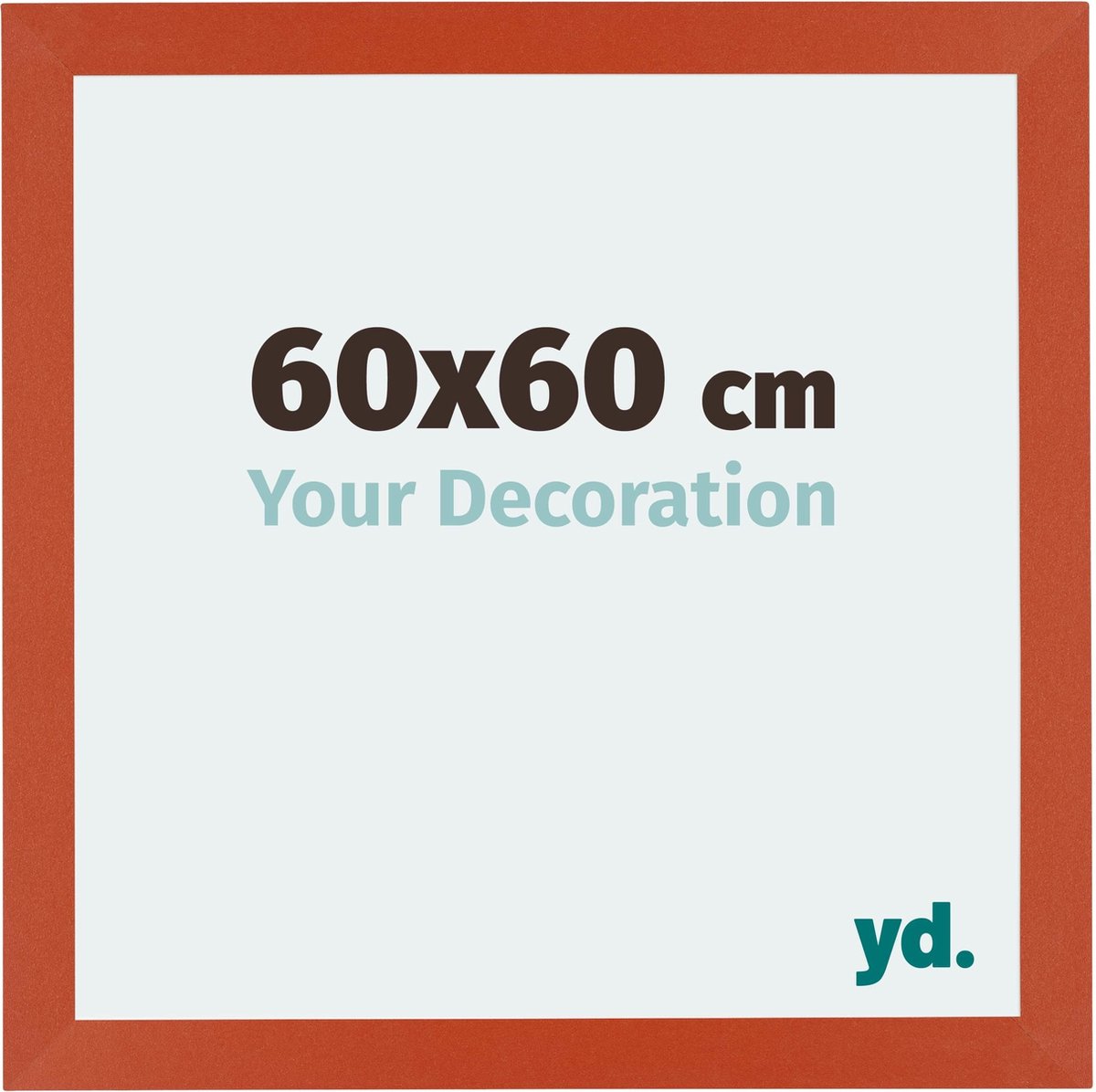 yd. Your Decoration - Fotolijst 60x60 cm - MDF - Oranje - Mura