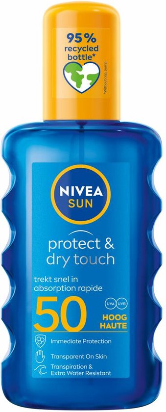 Egoïsme alias De kamer schoonmaken NIVEA - UV-Zonnebrand Spray - Sun Protect & Dry Touch SPF50 - maat 200ml |  bol.com