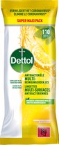 Dettol Antibacteriële doekjes Multi-oppervlak Citrus - 110st