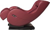 Fauteuil de massage de Luxe Mara - Réglage de l'inclinaison - Forme en L - Fauteuil de massage électrique - Fauteuil Relax - Fauteuil de relaxation - Mécanisme de massage 3D - Rouge - Coussins amovibles - Simili cuir - 100 x 69 x 115 cm