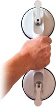 Handgreep Zuignap - 32 cm - Veiligheidsgreep - Veilig zonder te boren – Wit