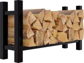 CLP Medya Rangement bois - Etagère bûches - Etagère bois - Etagère bûches - Intérieur - Carré 30x100x60 cm